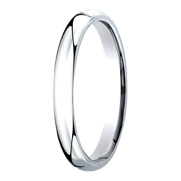 Benchmark 10K White Gold 4mm Slightly Domed Standard Comfort-Fit Wedding Band Ring Sizes 4-15 Benchmark 10K White Gold 4mm Slightly Domed Standard Comfort-Fit Wedding Band Ring Sizes 4-15